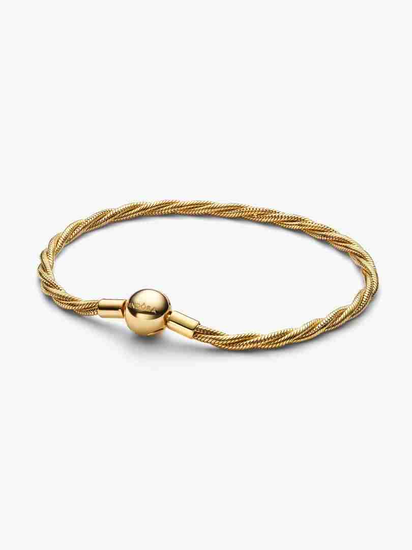 Bracelet Maille Serpent Torsadée Fermoir Pandora Rond Bracelet Maille Serpent Torsadee Fermoir Pandora Rond