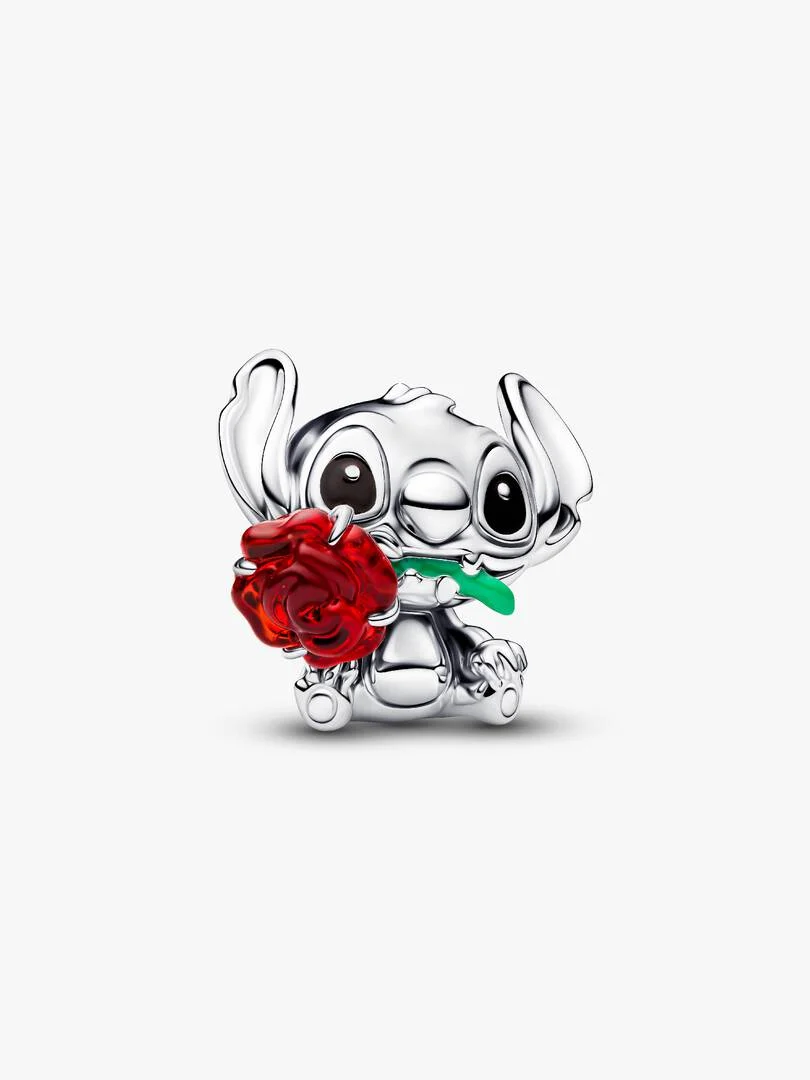 Charm et Rose en verre de Murano Charm et Rose en verre de Murano