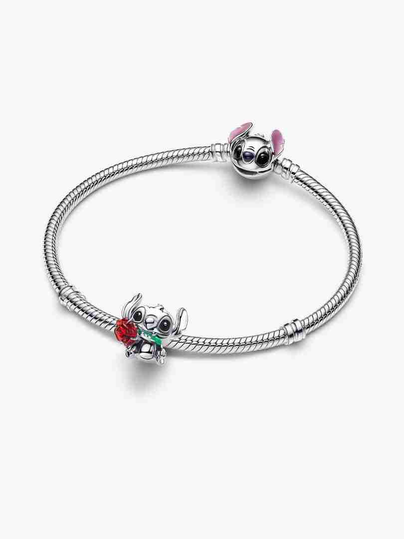 Charm et Rose en verre de Murano_1 Charm et Rose en verre de Murano 1