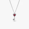 Collier Clé Cœur Surélevé