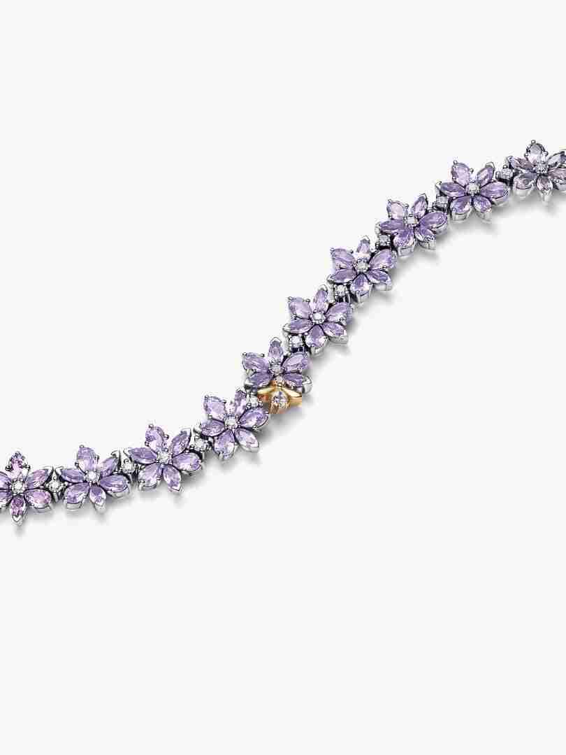 Collier Ras-de-Cou Bridgerton Herbier et Abeille_1 Collier Ras de Cou Bridgerton Herbier et Abeille 1