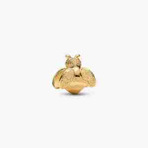 Mini Charm Abeille Texturé Doré